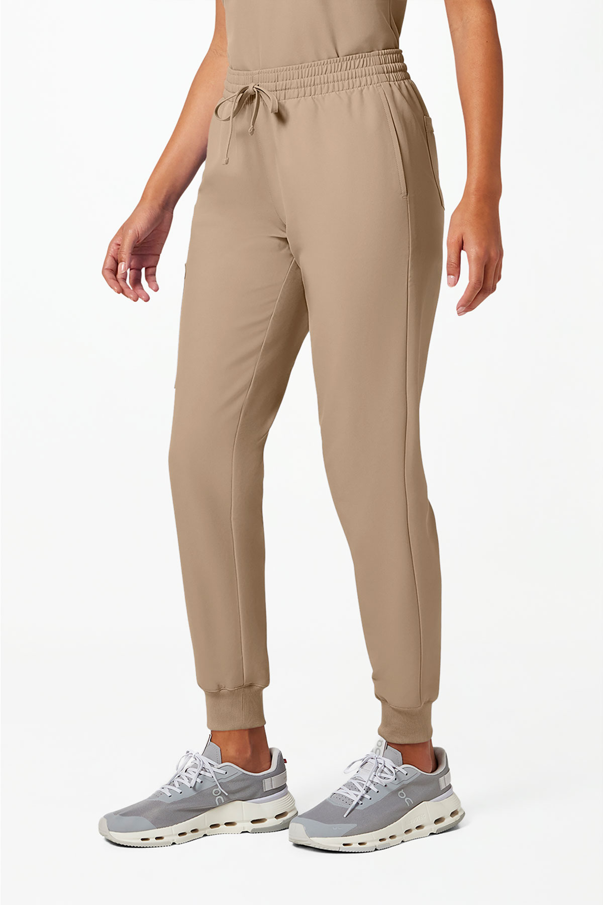 Dámske lekárske nohavice Cherokee Originals Ultra Jogger béžové-2