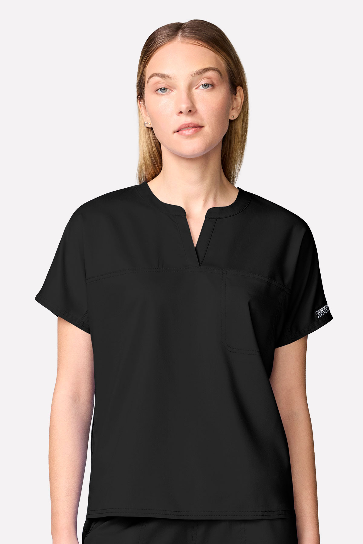 Dámska lekárska súprava Cherokee Revolution Collar čierna-3