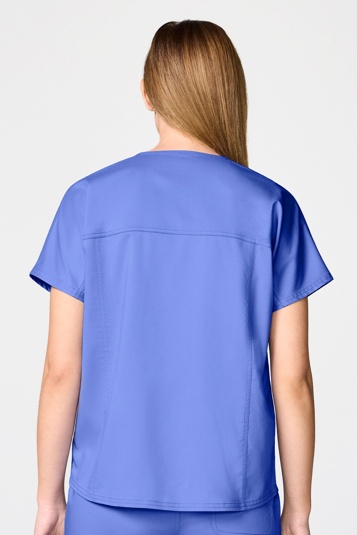 Dámska lekárska blúza Cherokee Revolution Mandarin Collar klasicky modrá-1