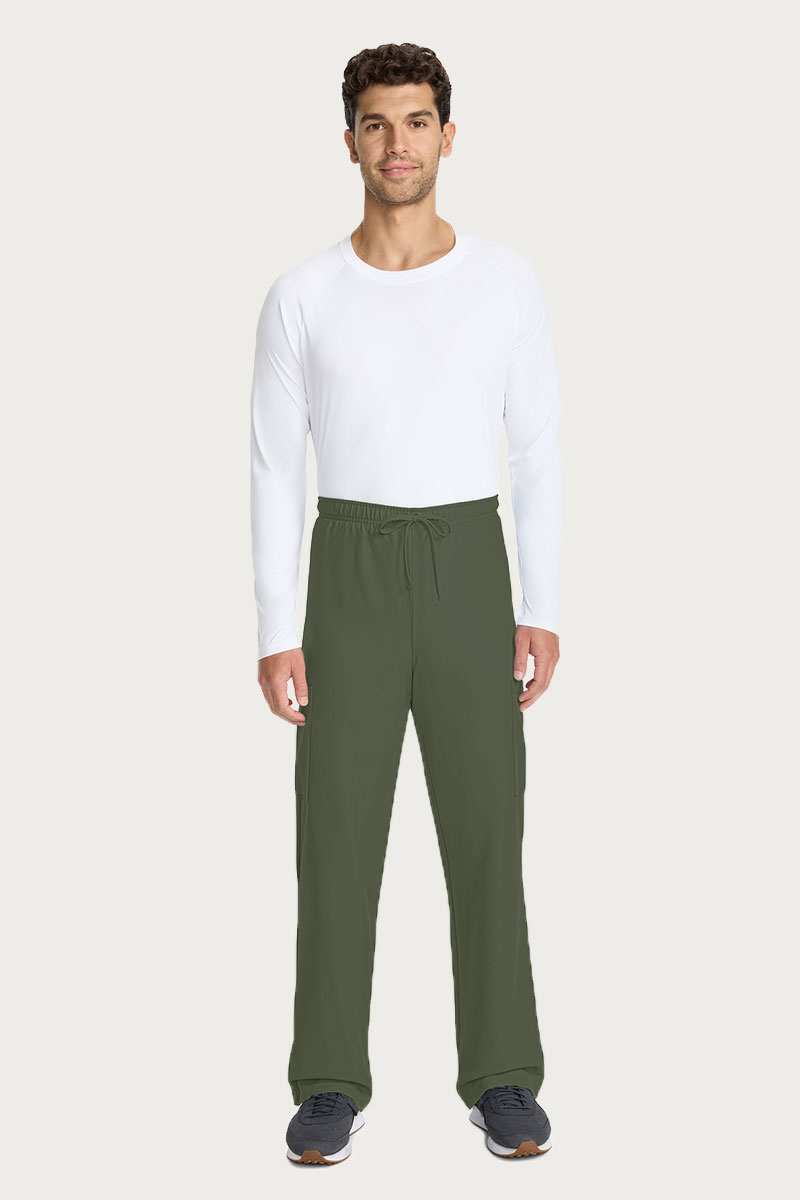 Pánska lekárska súprava Cherokee Ultra (blúza V-neck, nohavice Cargo) olivková-11