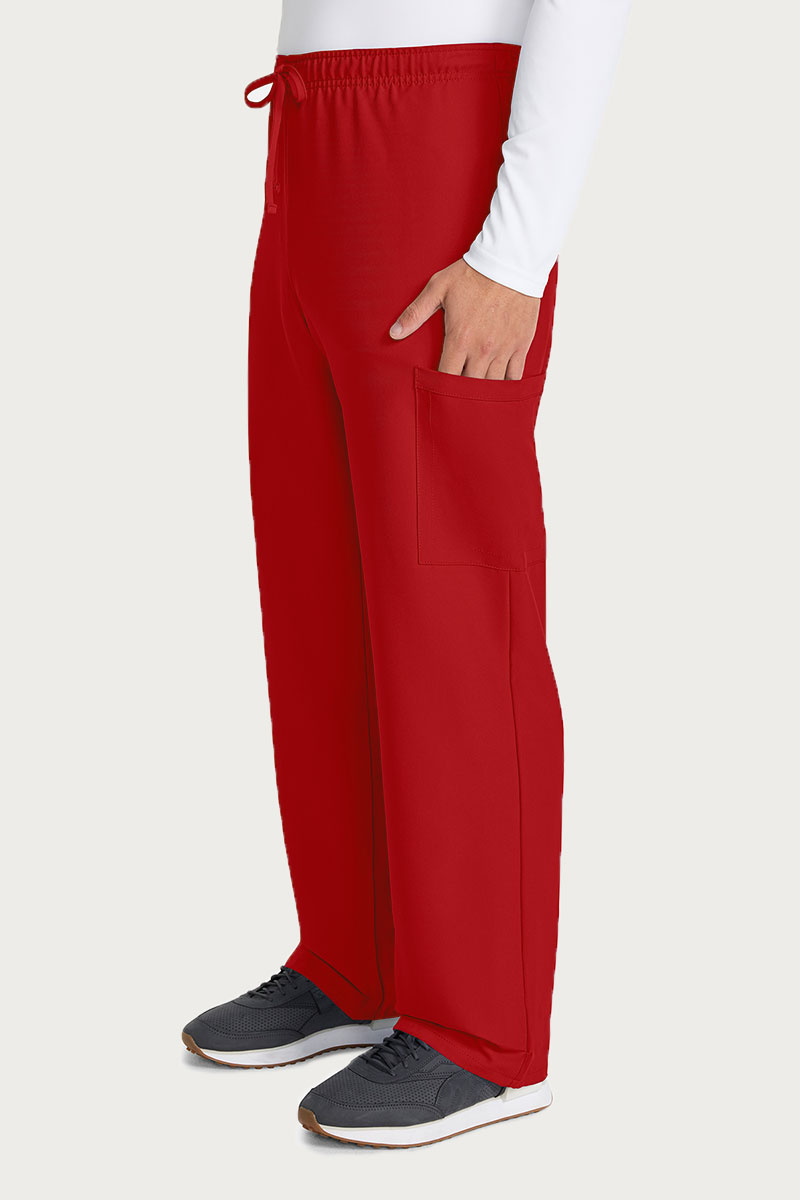 Pánske lekárske nohavice Cherokee Ultra Cargo červené-3