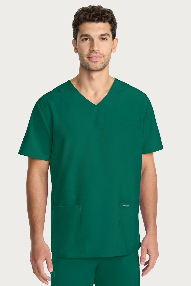 Pánska lekárska súprava Cherokee Ultra (blúza V-neck, nohavice Cargo) zelená-1