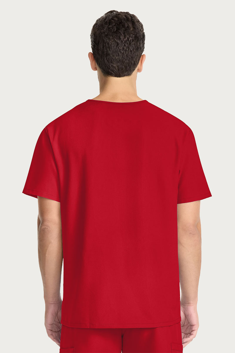 Pánska lekárska blúza Cherokee Ultra V-neck červená-1