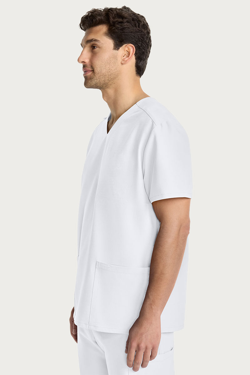 Pánska lekárska blúza Cherokee Ultra V-neck biela-3