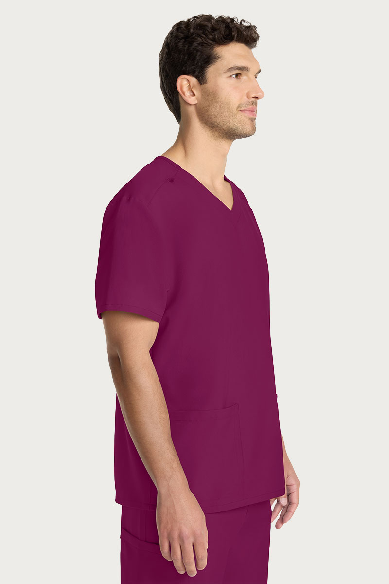 Pánska lekárska blúza Cherokee Ultra V-neck čerešňová červená-2
