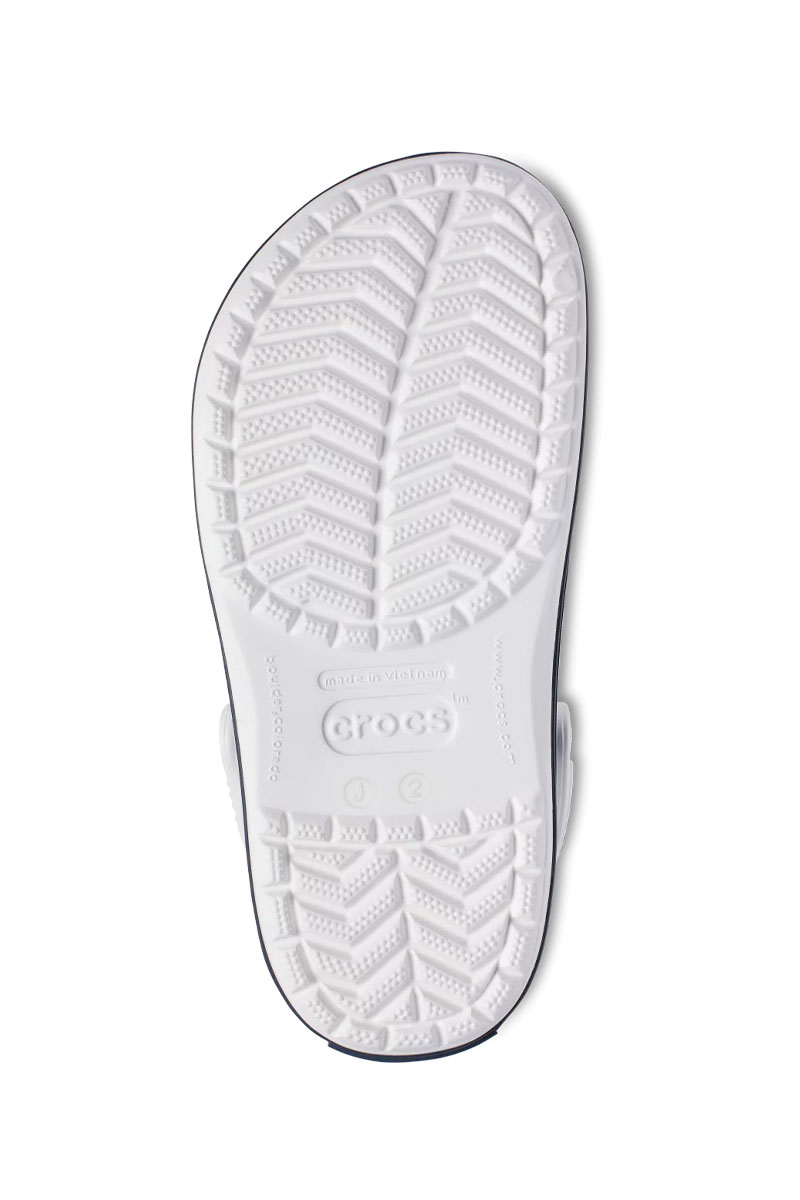 Obuv Crocs™ Classic Crocband biela / námornícká modrá-3