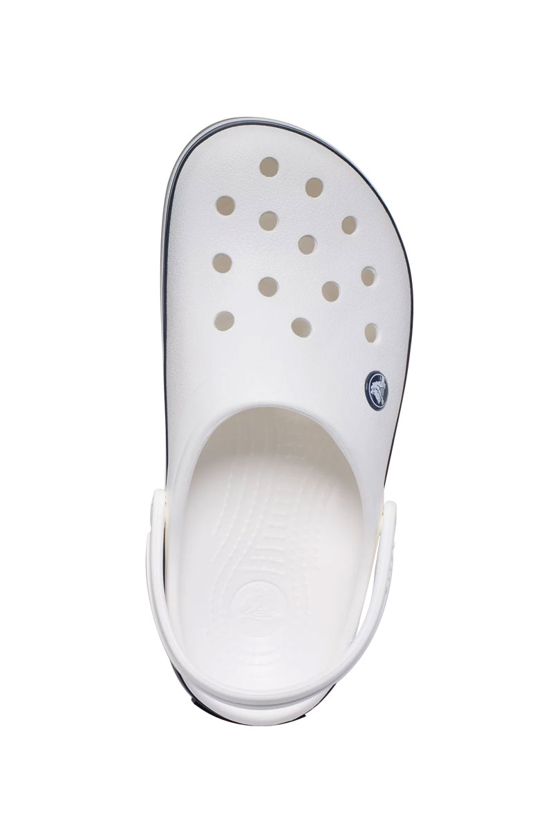 Obuv Crocs™ Classic Crocband biela / námornícká modrá-2