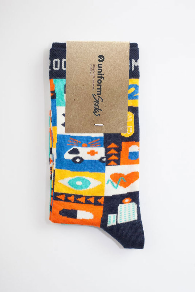 Farebné ponožky Emergency Room - UniformSocks-3