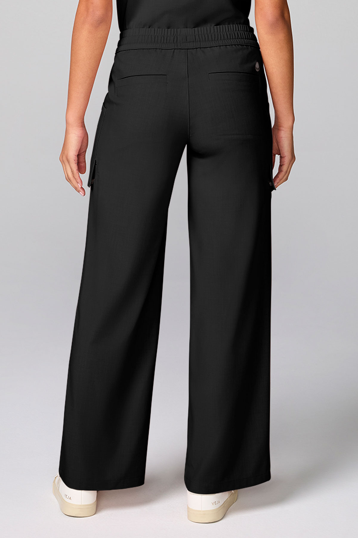 Dámske zdravotnícke nohavice Healing Hands Wide Leg Petite čierne-1