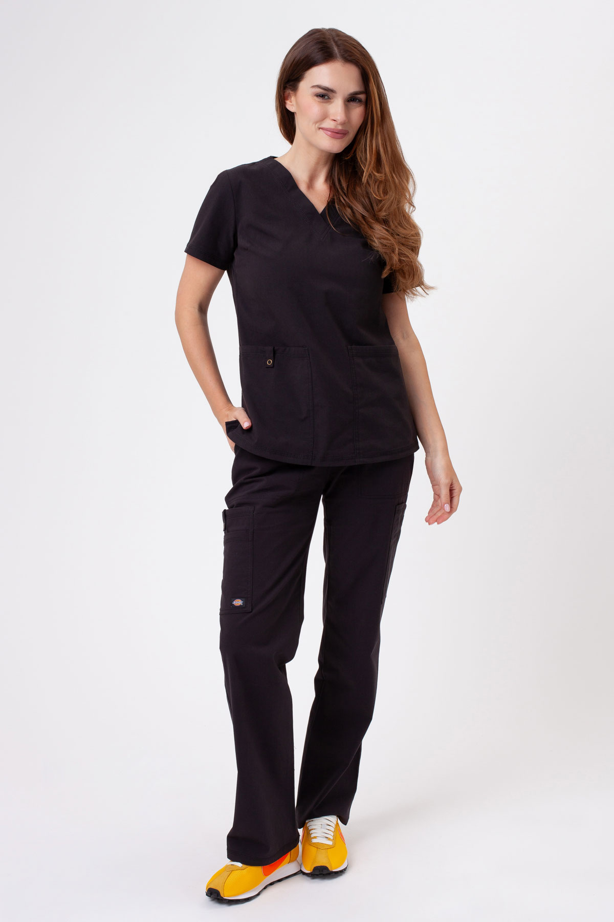 Dámska lekárska súprava Dickies Forge V-neck čierna-1
