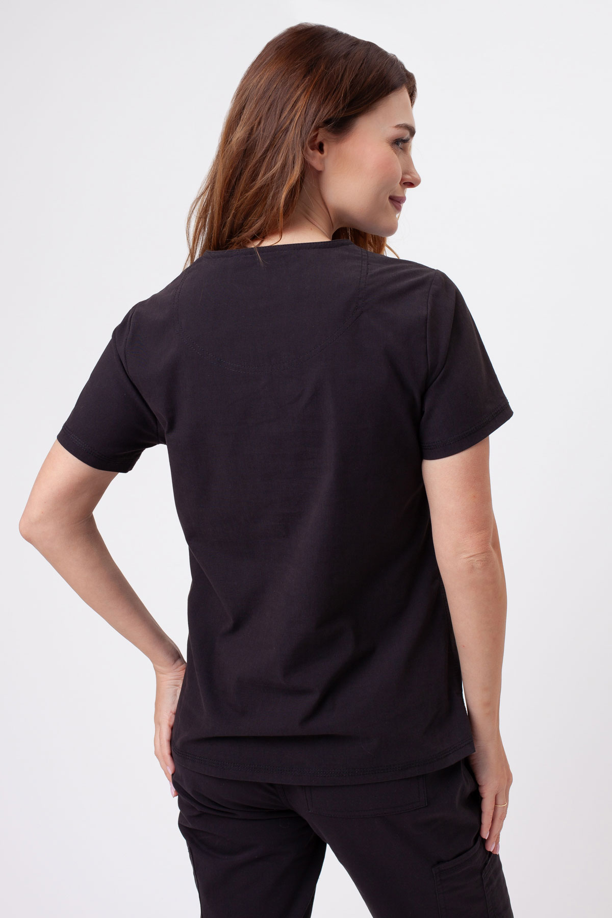 Dámska lekárska blúza Dickies Forge V-neck čierna-2