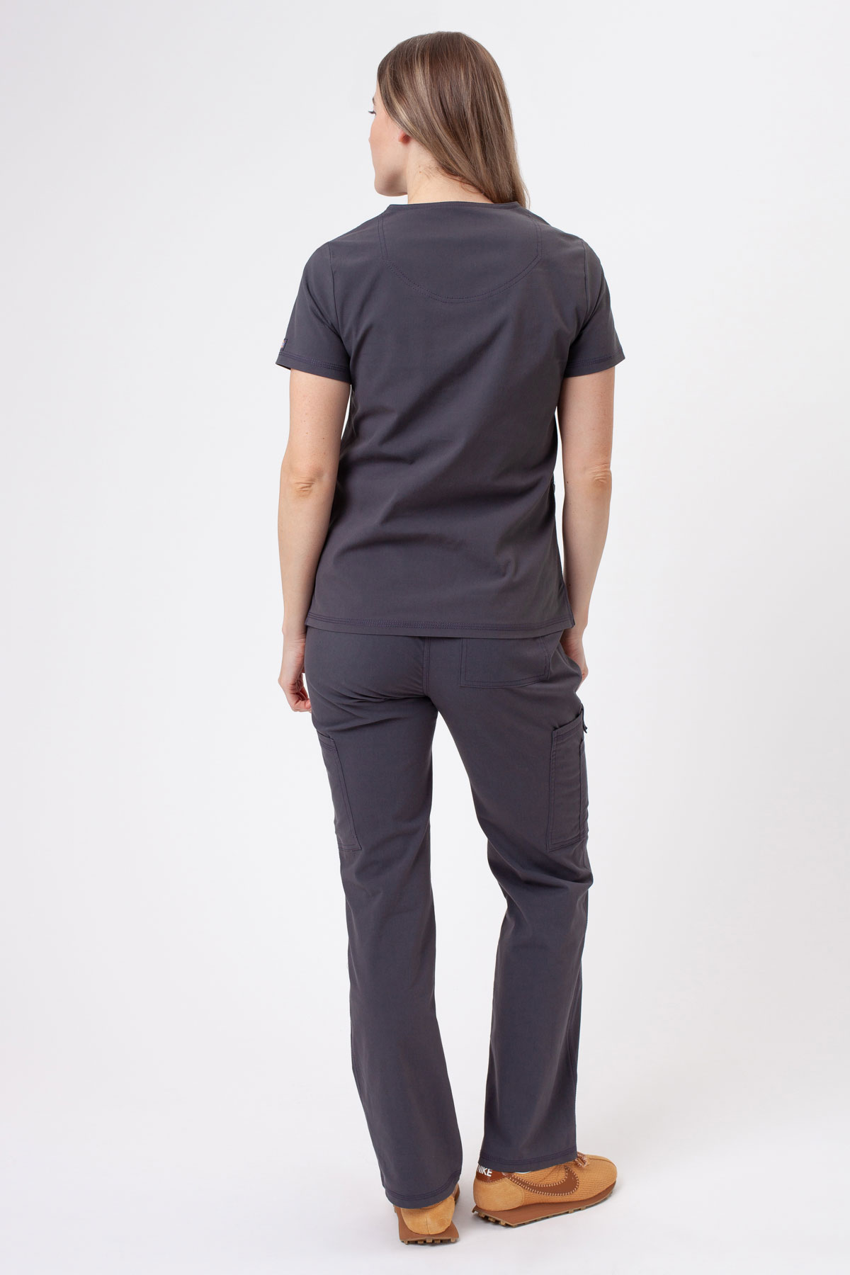 Dámska lekárska blúza Dickies Forge V-neck šedá-5