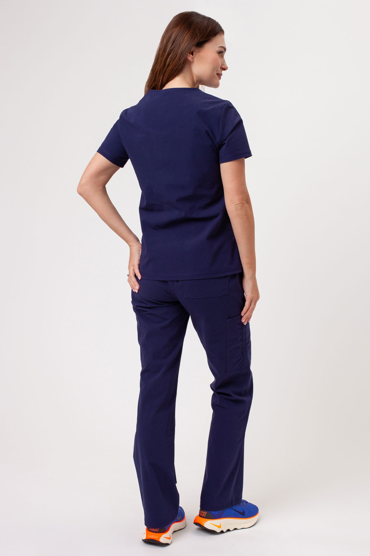 Dámska lekárska blúza Dickies Forge V-neck námornícky modrá-7