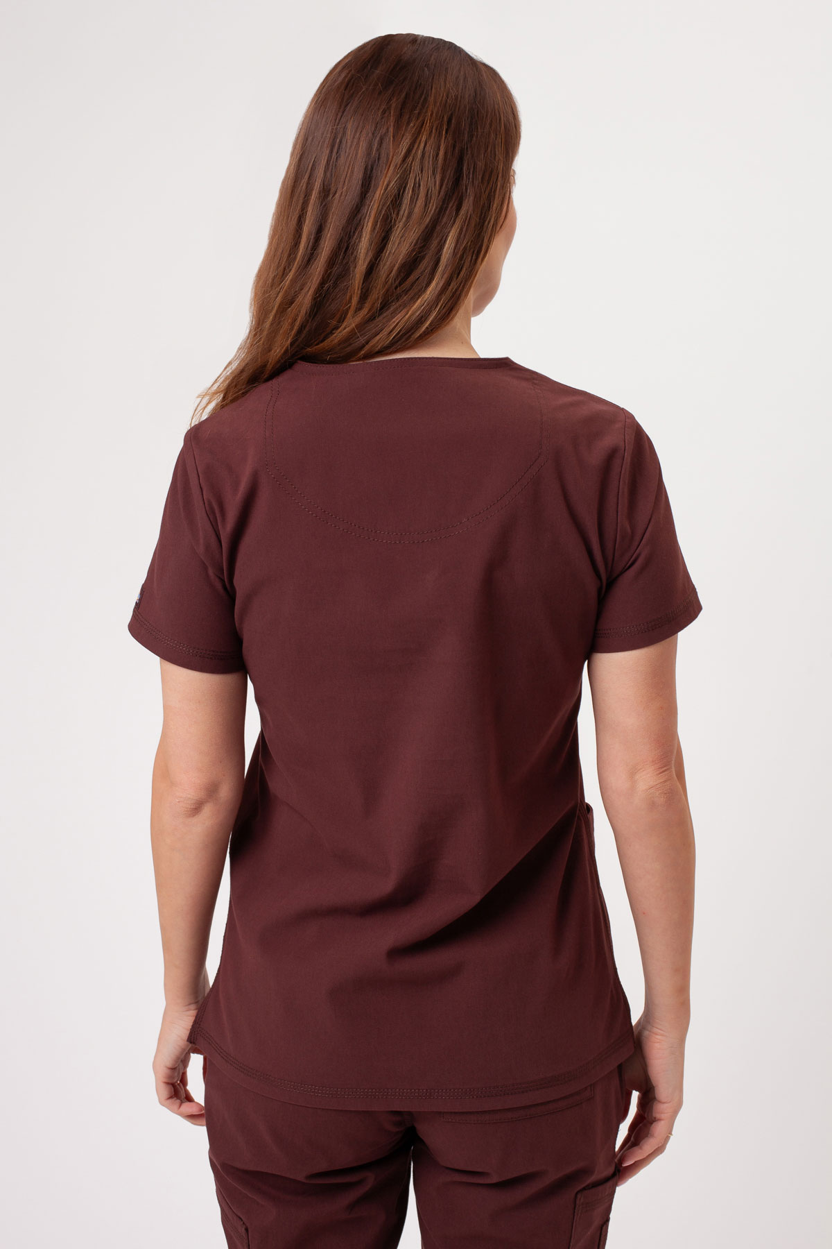 Dámska lekárska blúza Dickies Forge V-neck hnedá-2