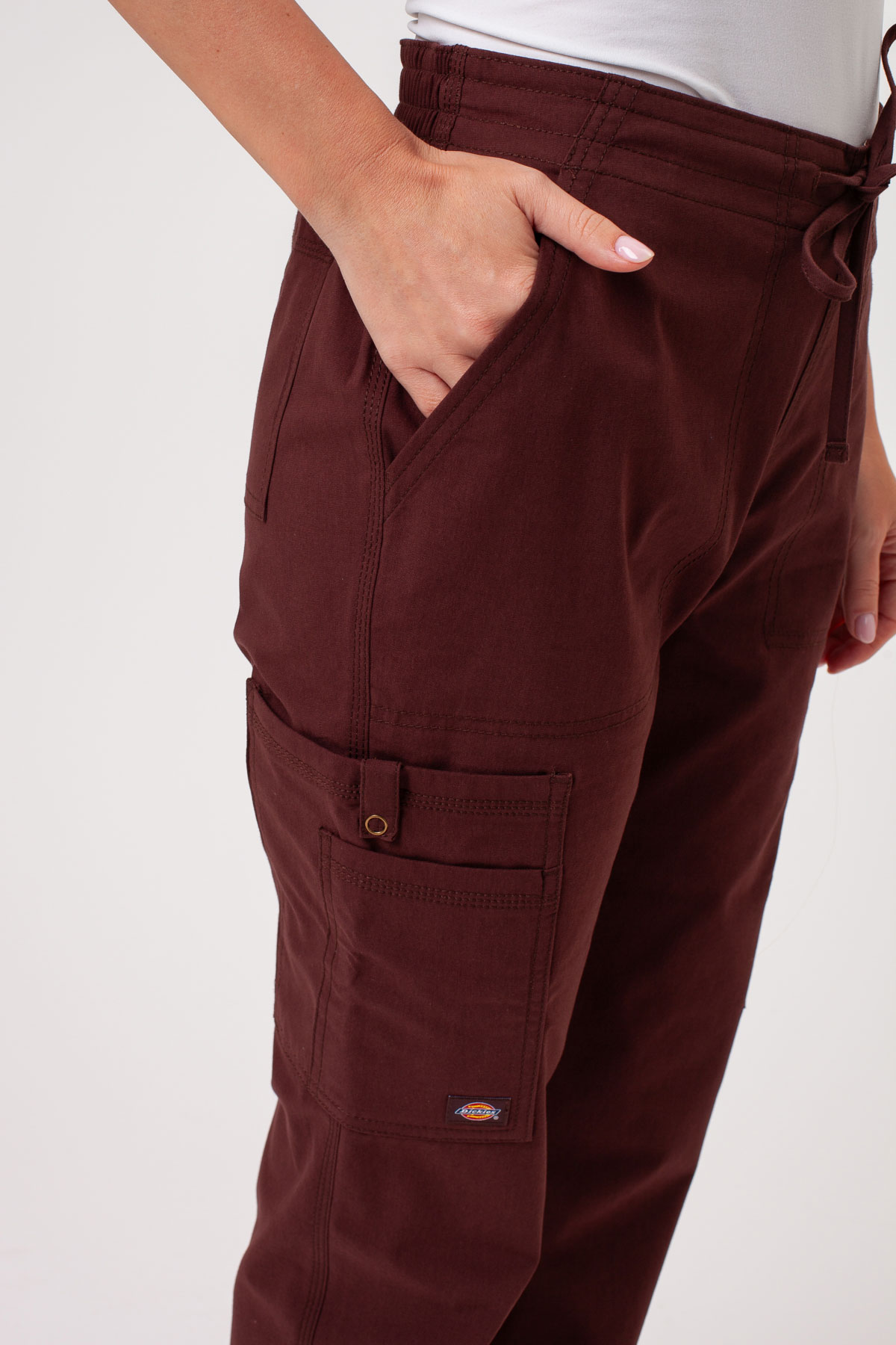 Dámske lekárske nohavice Dickies Forge Straight Leg hnedé-2