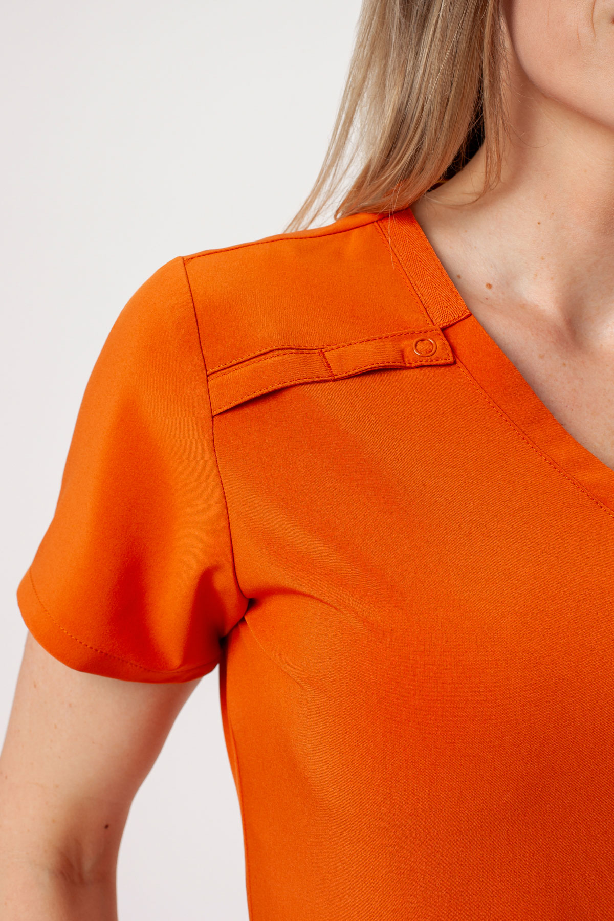 Dámska lekárska blúza Dickies EDS Essentials V-Neck oranžová-3