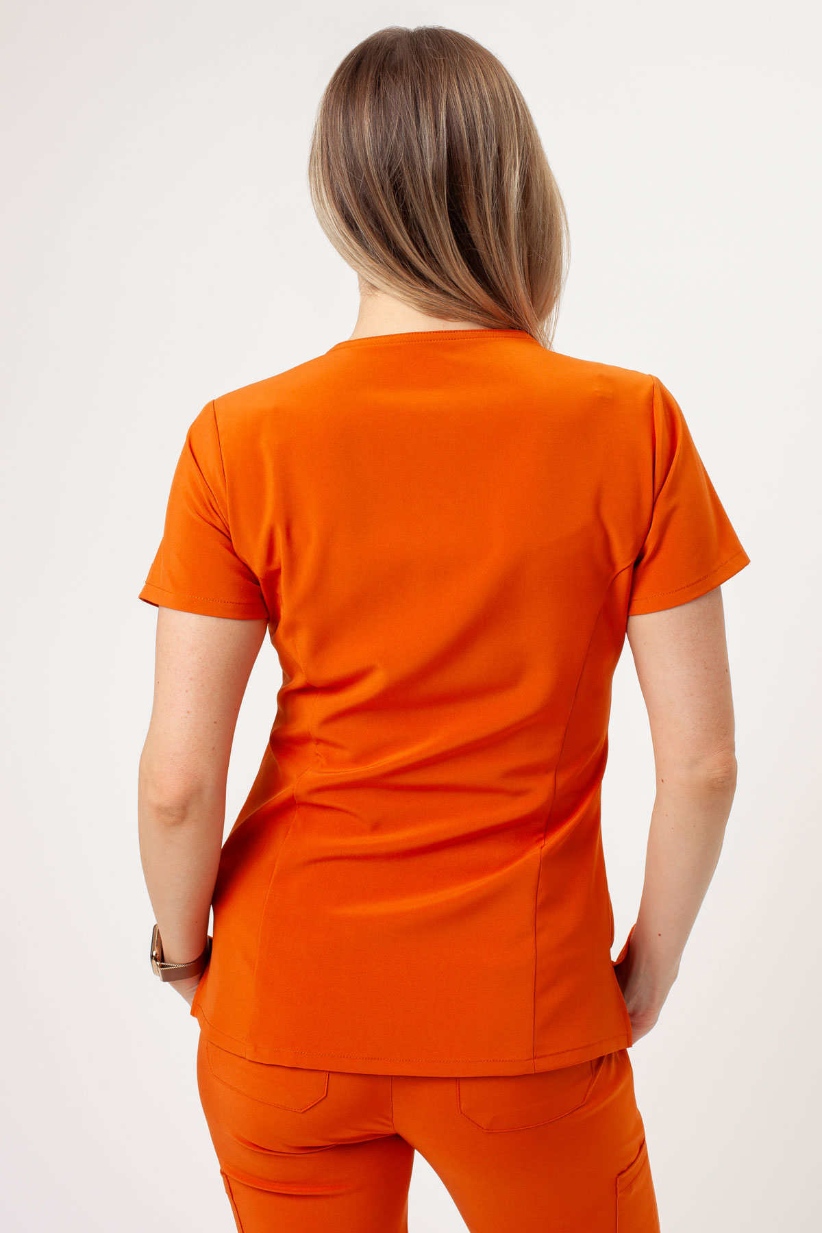 Dámska lekárska blúza Dickies EDS Essentials V-Neck oranžová-2
