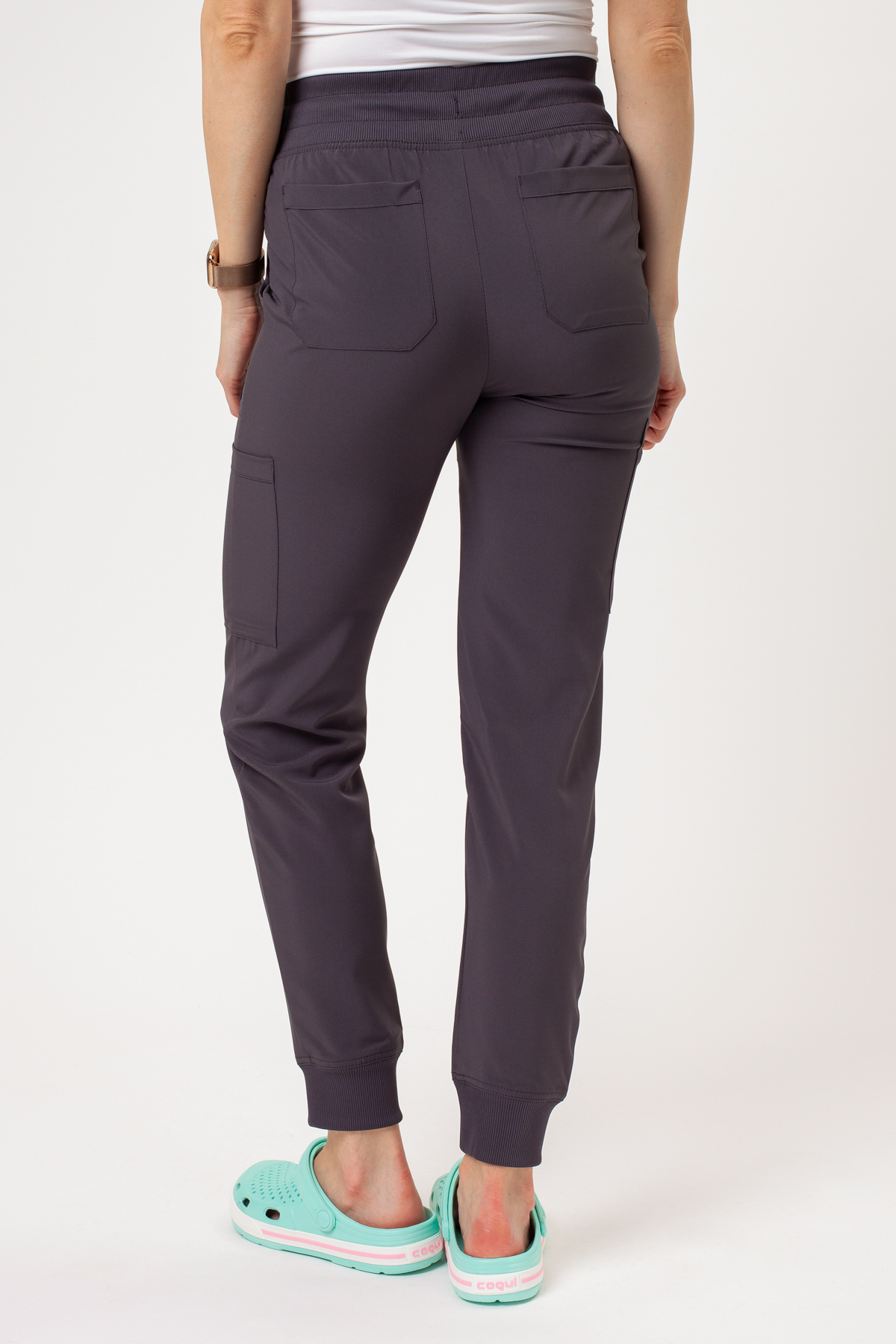 Dámske lekárske nohavice Dickies EDS Essentials Mid Rise Jogger šedé-1