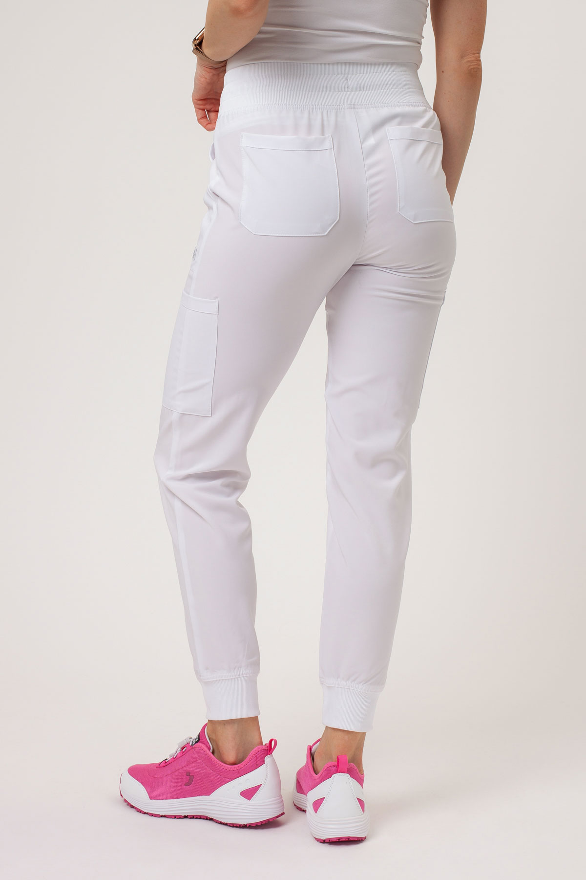 Dámske lekárske nohavice Dickies EDS Essentials Mid Rise Jogger biele-2