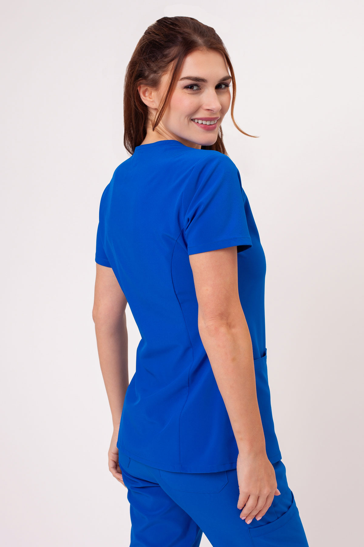 Dámska lekárska blúza Dickies EDS Essentials V-Neck kráľovsky modrá-1