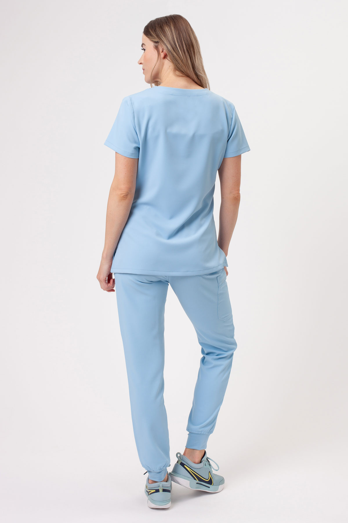 Dámske lekárske nohavice Sunrise Lite Fit jogger modré-8