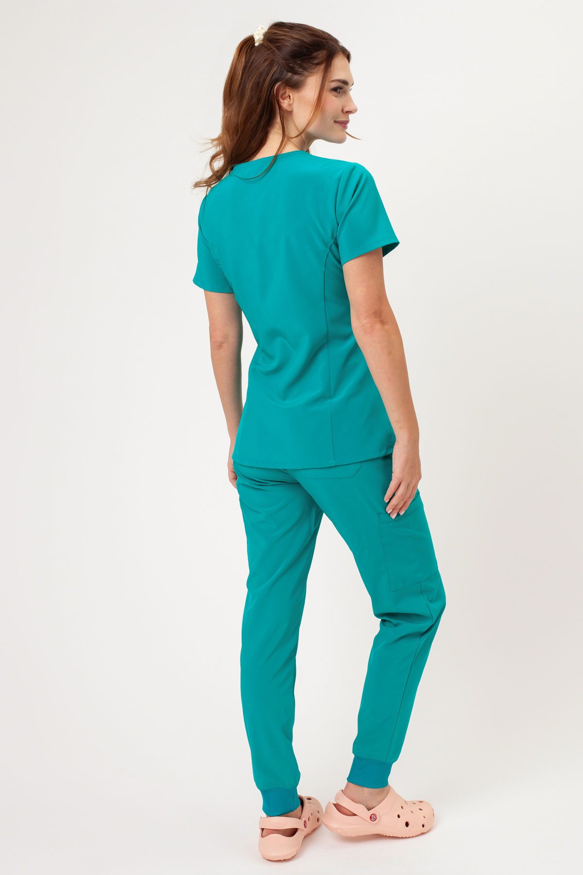 Dámska lekárska blúza Dickies EDS Essentials V-Neck morsky modrá-6