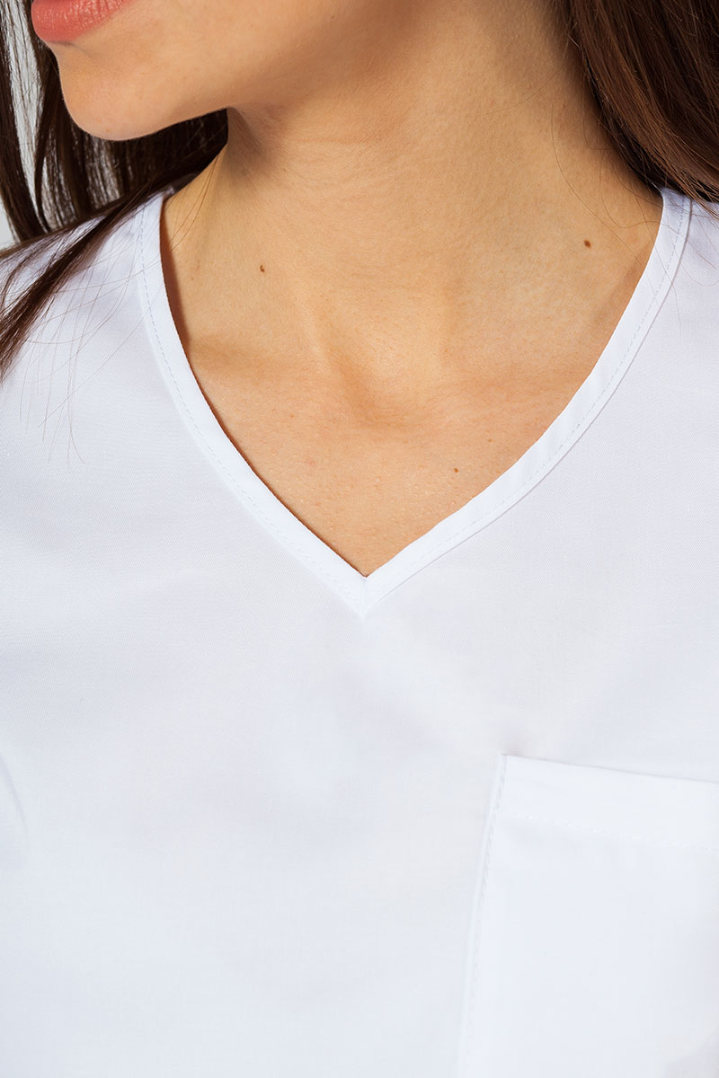 Dámska lekárska blúzka Sunrise Uniforms Fit (elastická), biela-3