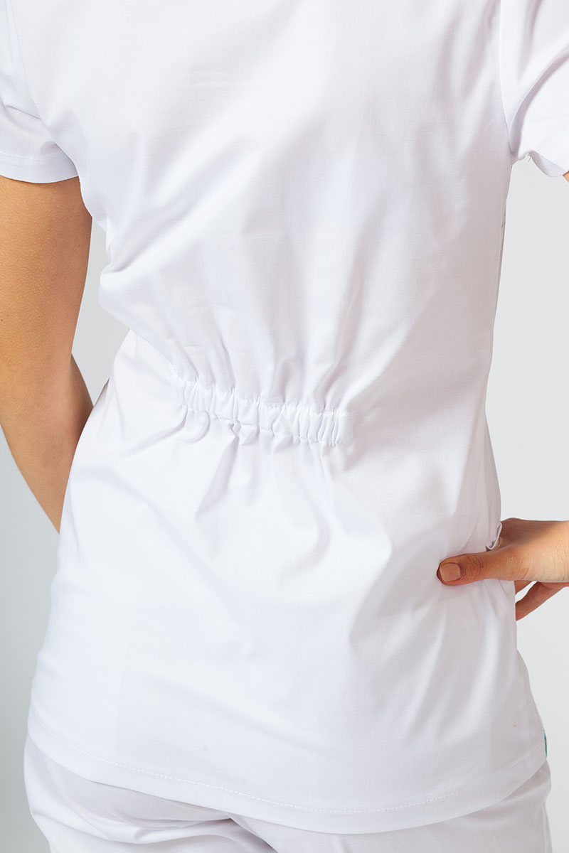 Dámska lekárska blúzka Sunrise Uniforms Fit (elastická) biela-1