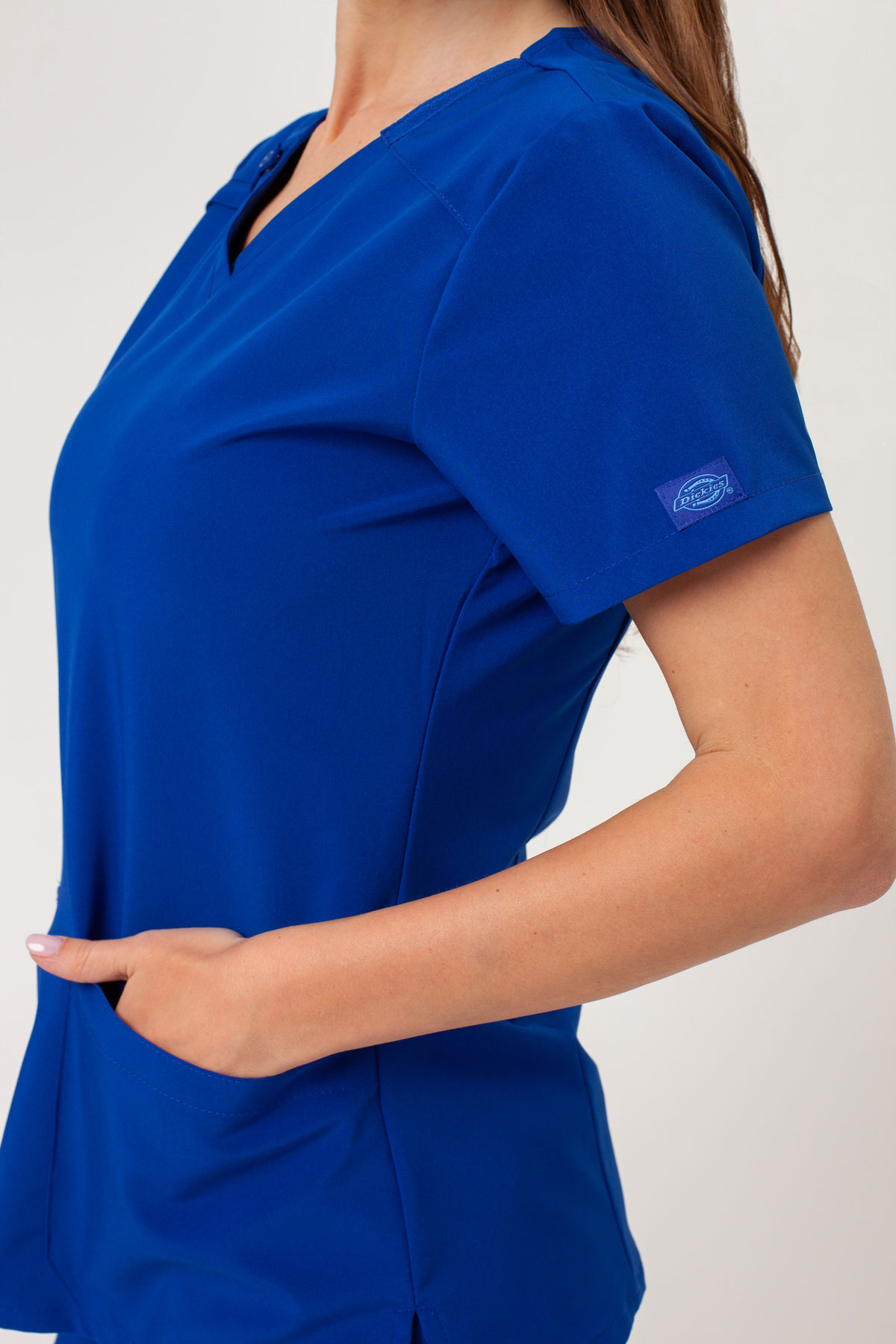 Dámska lekárska blúza Dickies EDS Essentials V-Neck tmavo modrá-5
