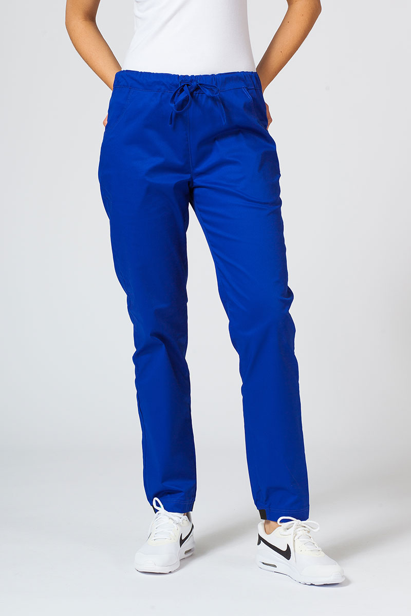 Zdravotnická súprava Sunrise Uniforms Active tmavo modrá (s blúzkou Kangaroo - elastic)-6