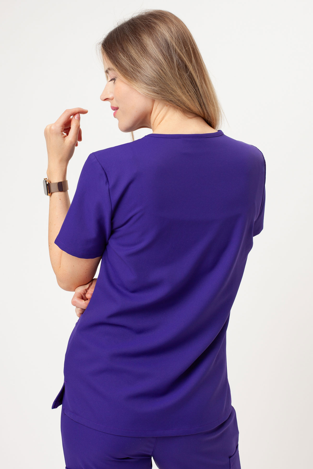 Dámska lekárska blúza Cherokee Ultra V-neck Top fialová-2