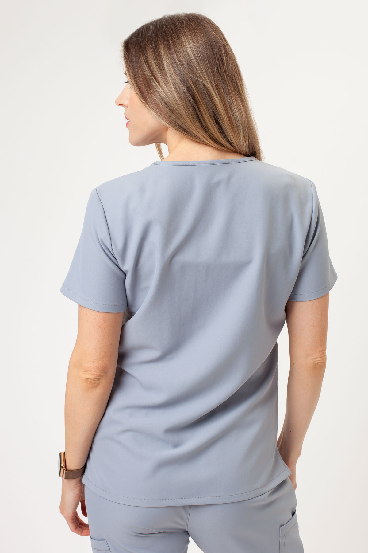 Dámska lekárska blúza Cherokee Ultra V-neck Top svetlo šedá-2