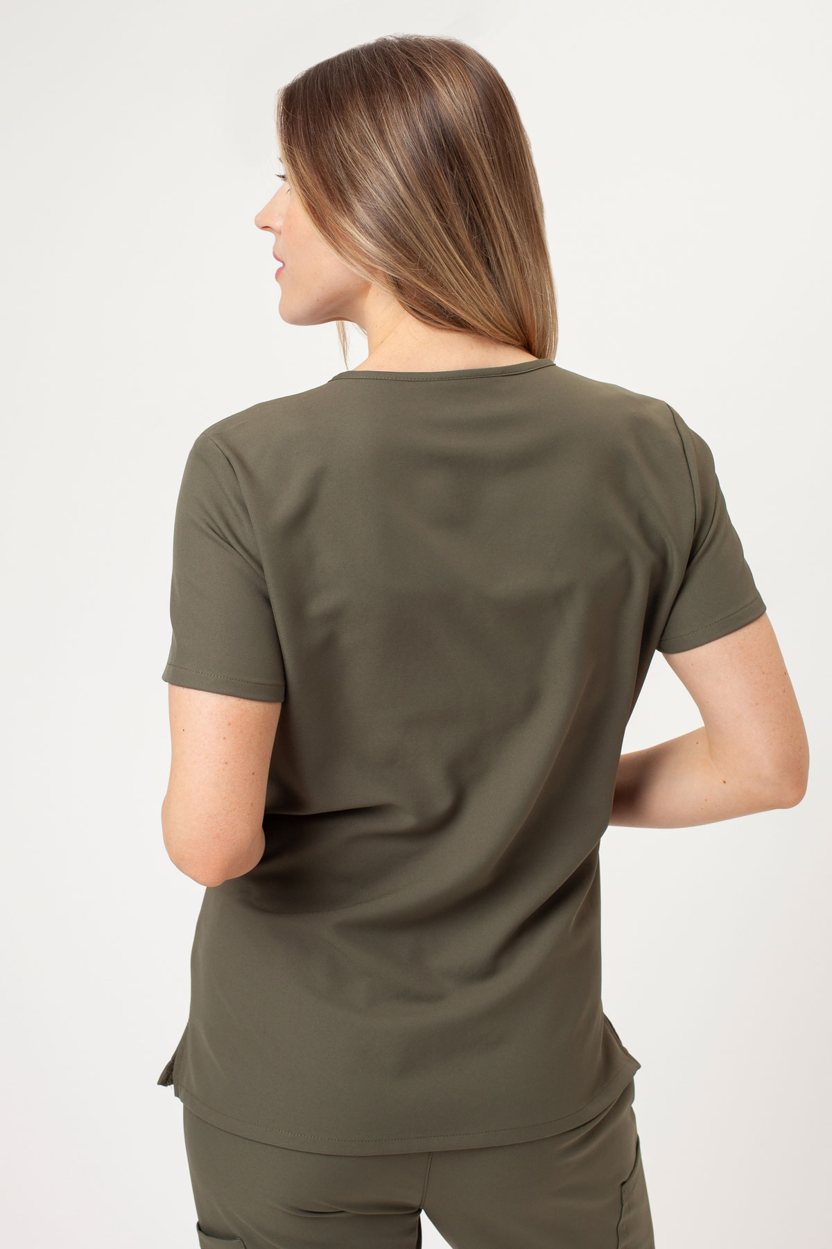 Dámska lekárska blúza Cherokee Ultra V-neck Top olivková-1