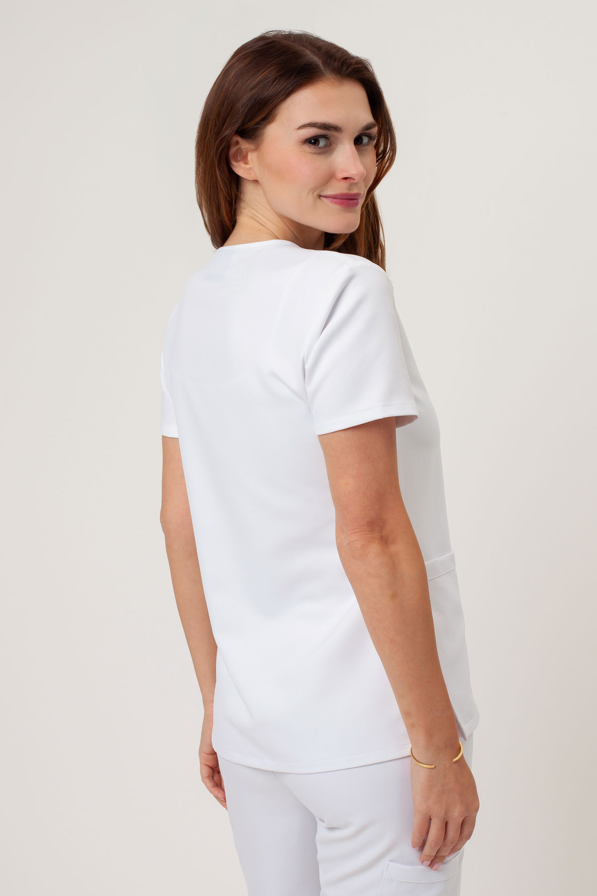 Dámska lekárska blúza Cherokee Ultra V-neck Top biela-2