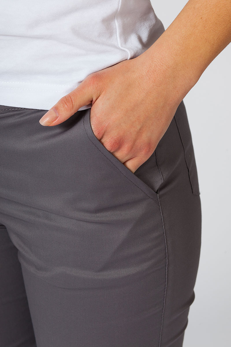 Dámske lekárske nohavice Sunrise Uniforms Slim (elastické) šedé-3