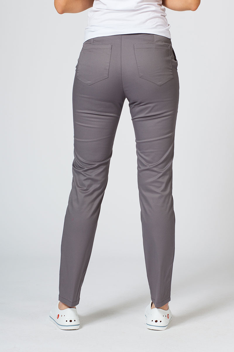 Dámske lekárske nohavice Sunrise Uniforms Slim (elastické) šedé-1