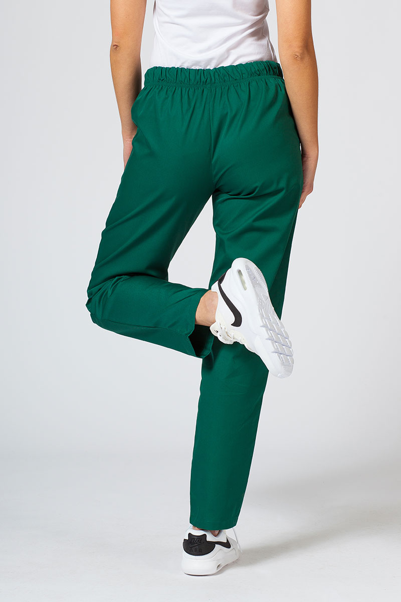 Univerzálne lekárske nohavice Sunrise Uniforms tmavo zelené-1