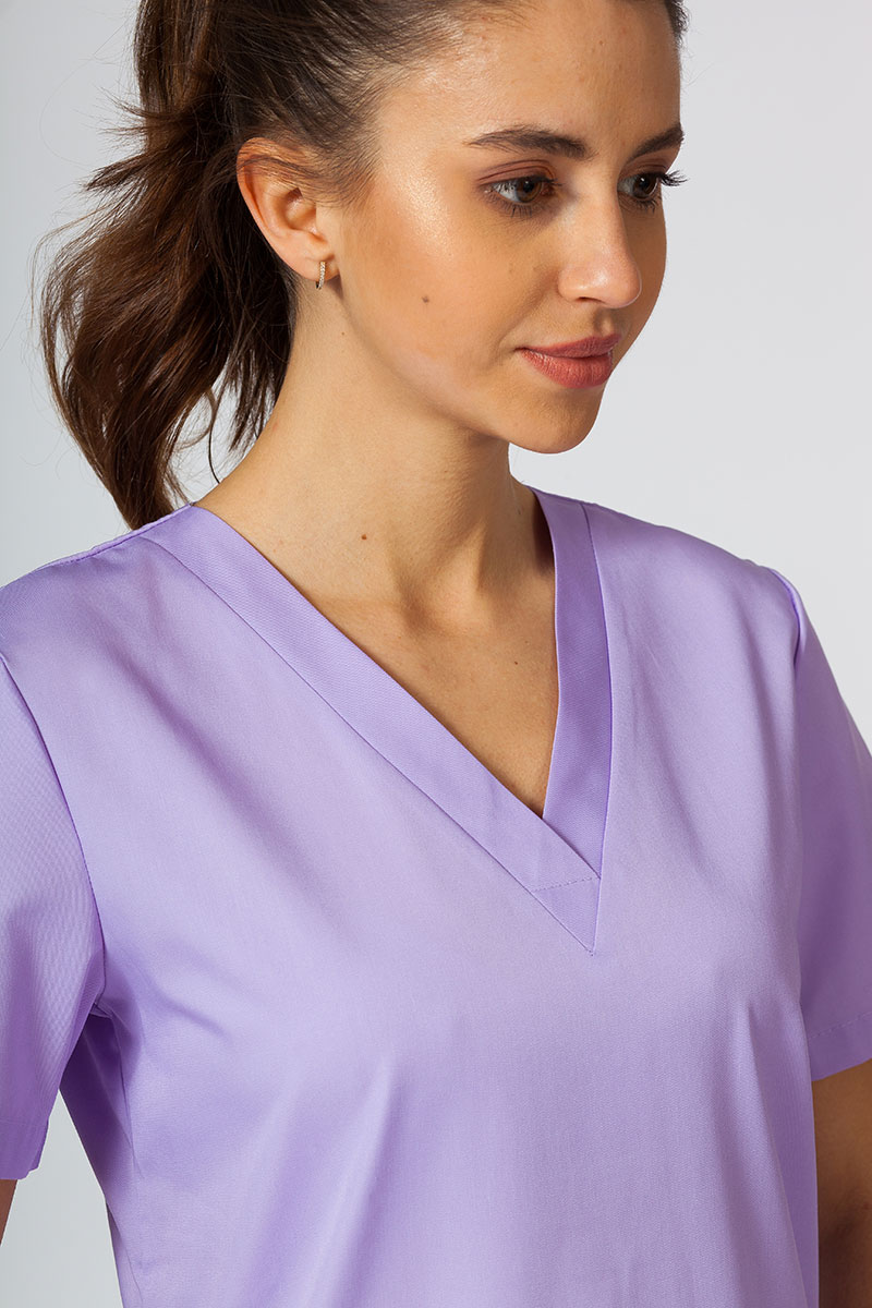 Lekárska dámska blúzka Sunrise Uniforms Basic Light levanduľová-5
