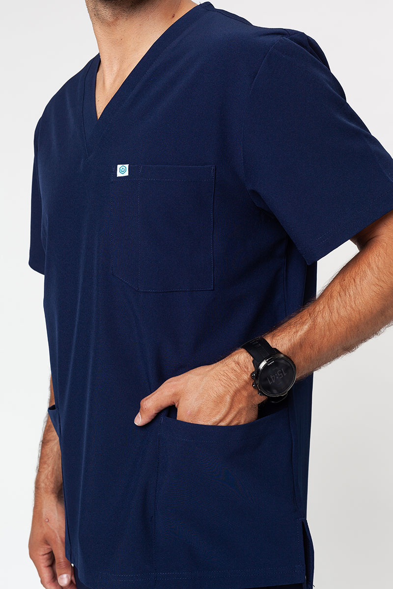 Pánska lekárska blúza Uniforms World 309TS™ námornícky modrá-2