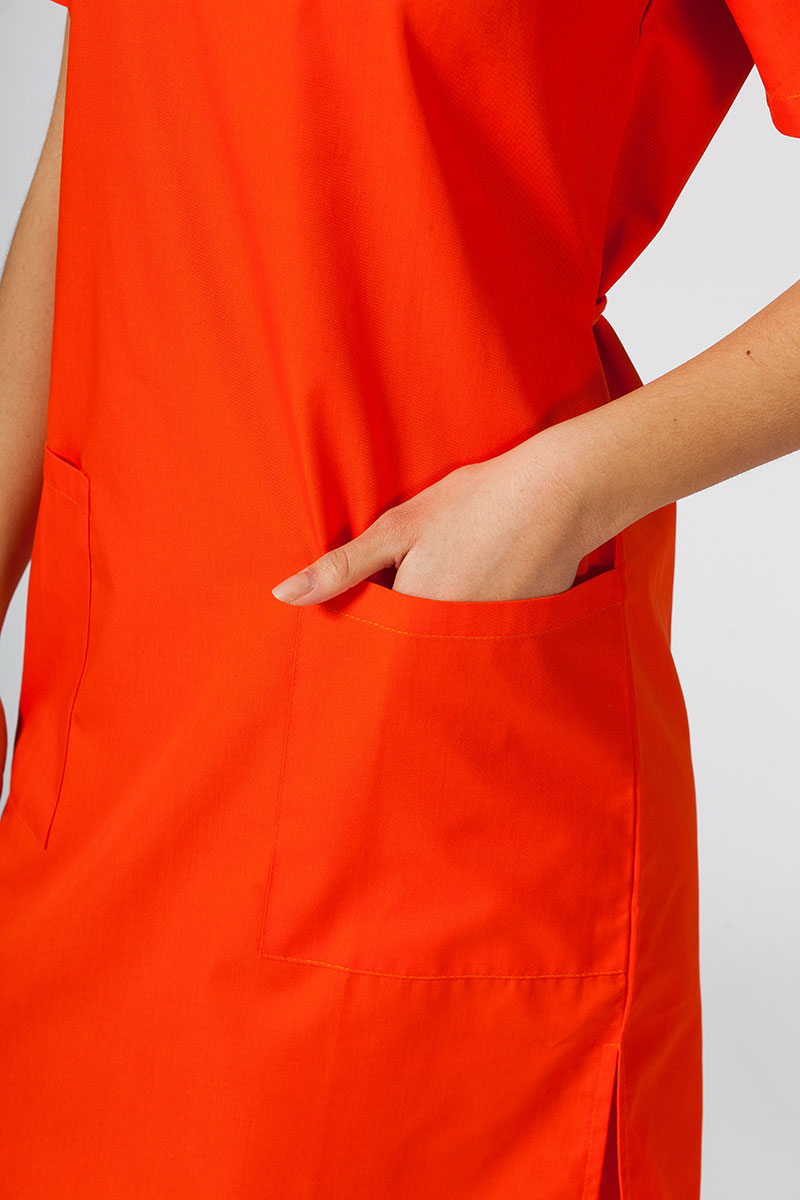 Lekárske jednoduché šaty Sunrise Uniforms oranžové-3