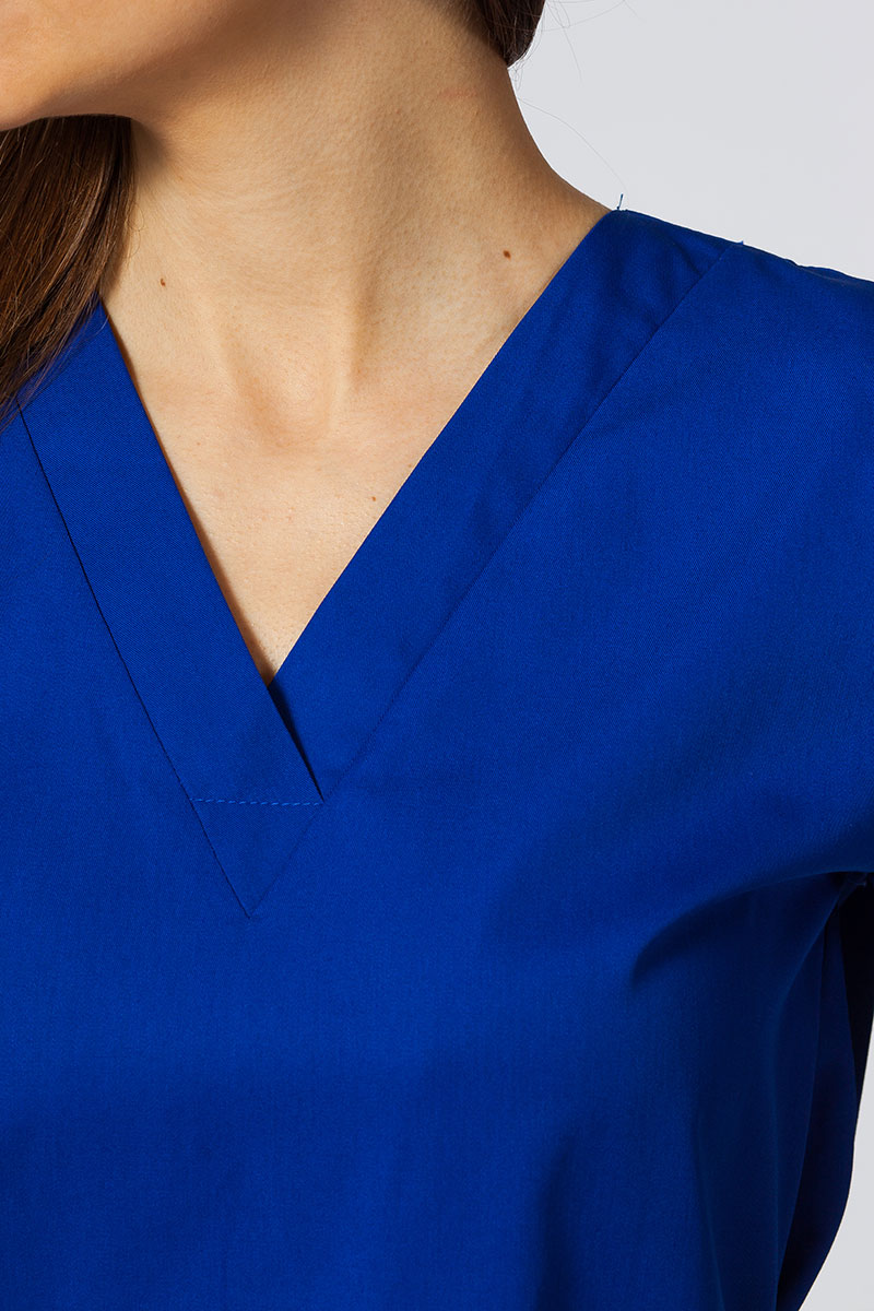 Lekárske jednoduché šaty Sunrise Uniforms tmavo modré-2