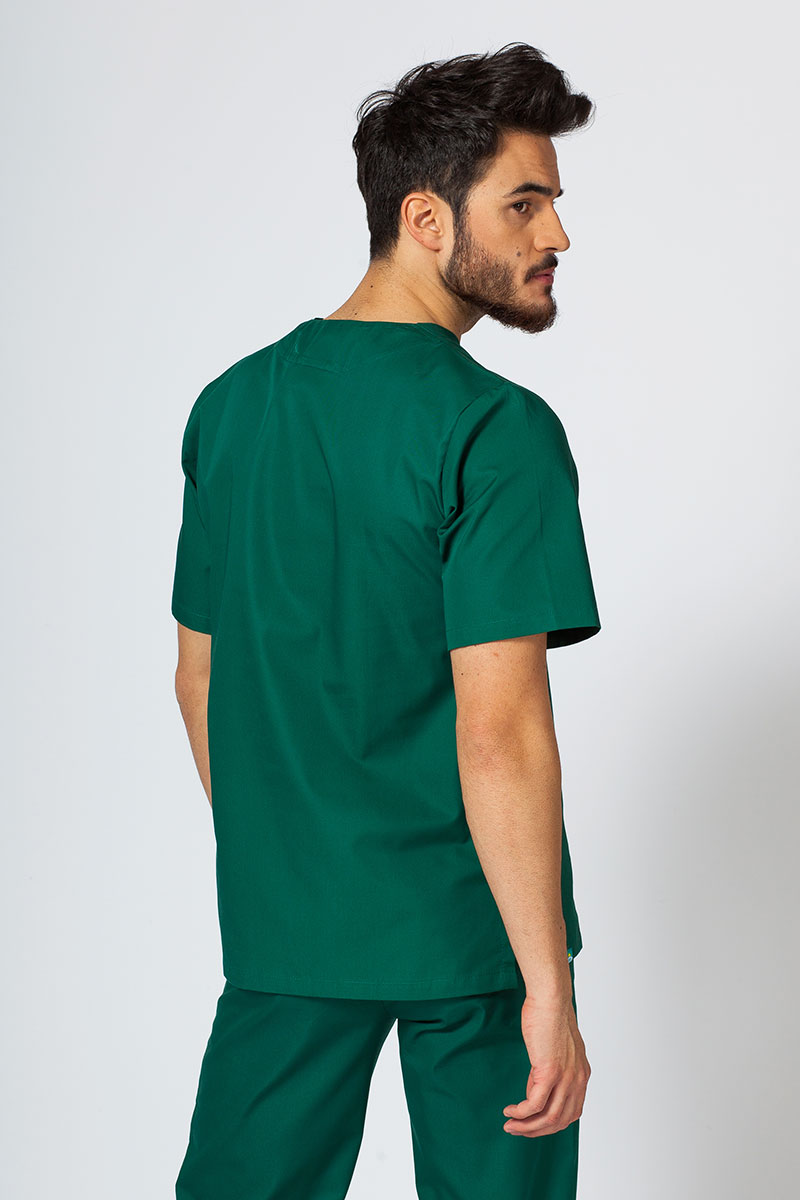 Univerzálna lekárska blúzka Sunrise Uniforms tmavo zelená-3