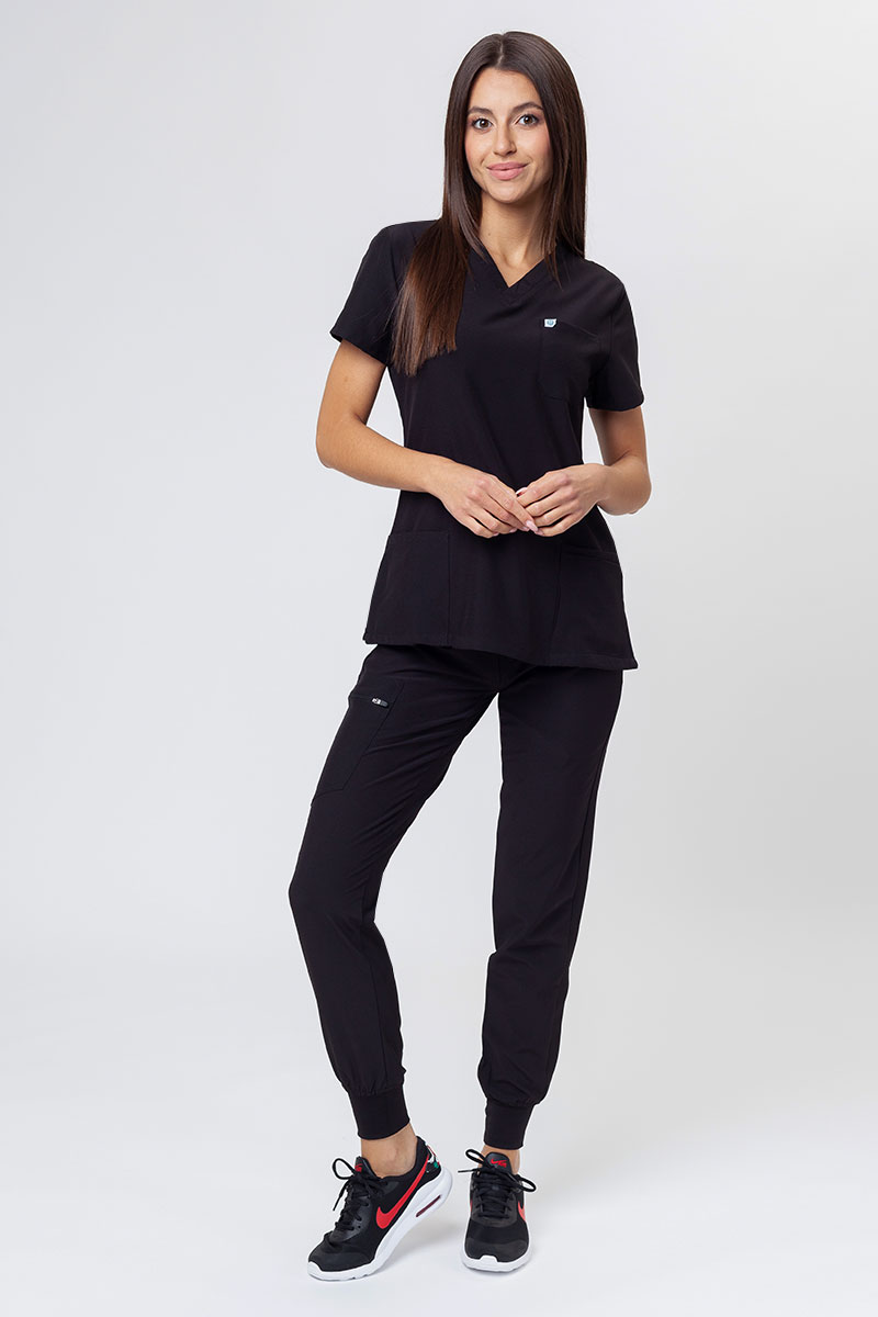 Dámska lekárska blúza Uniforms World 309TS™ Valiant čierna-4
