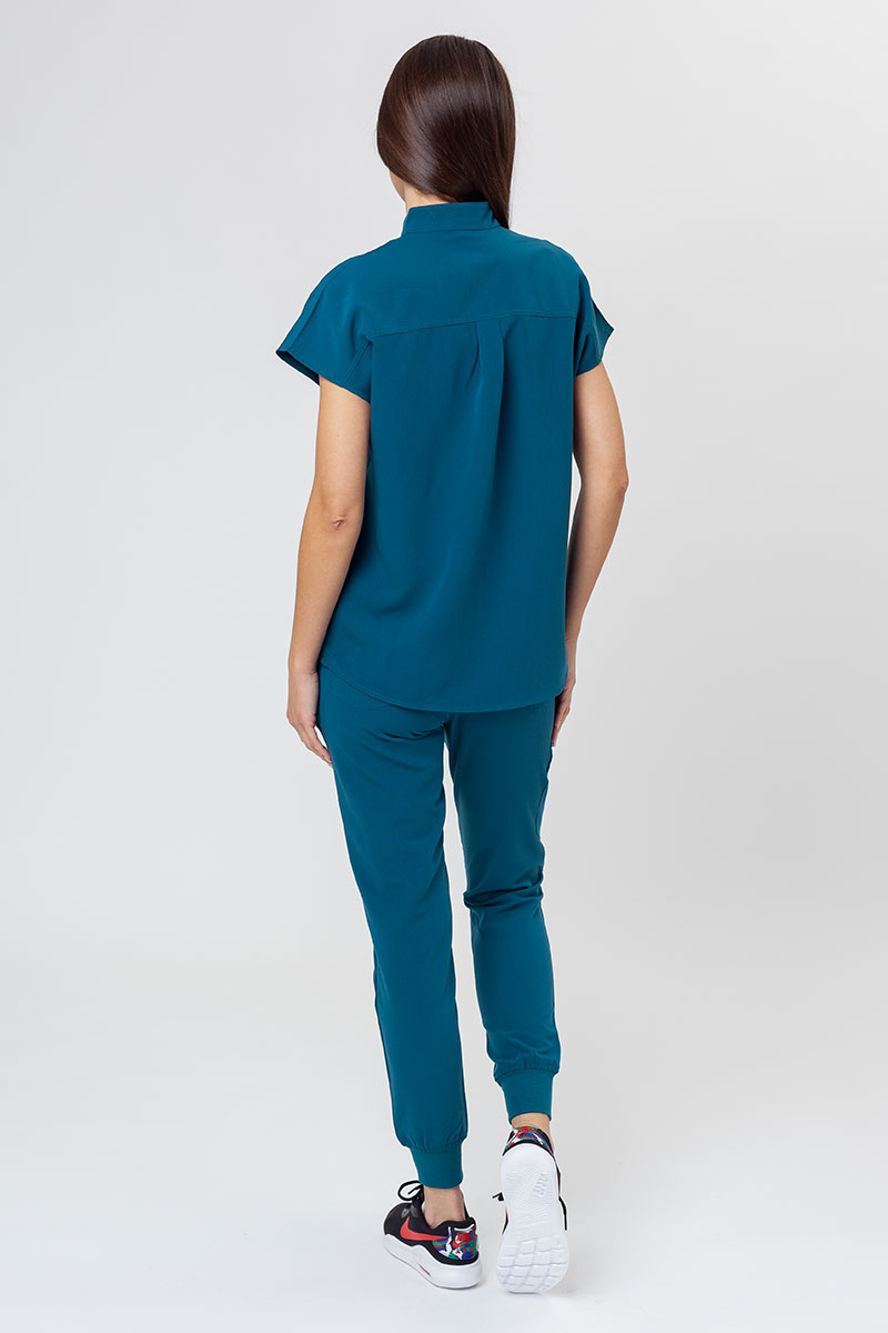 Dámska lekárska blúza Uniforms World 518GTK™ Avant karaibsky modrá-7