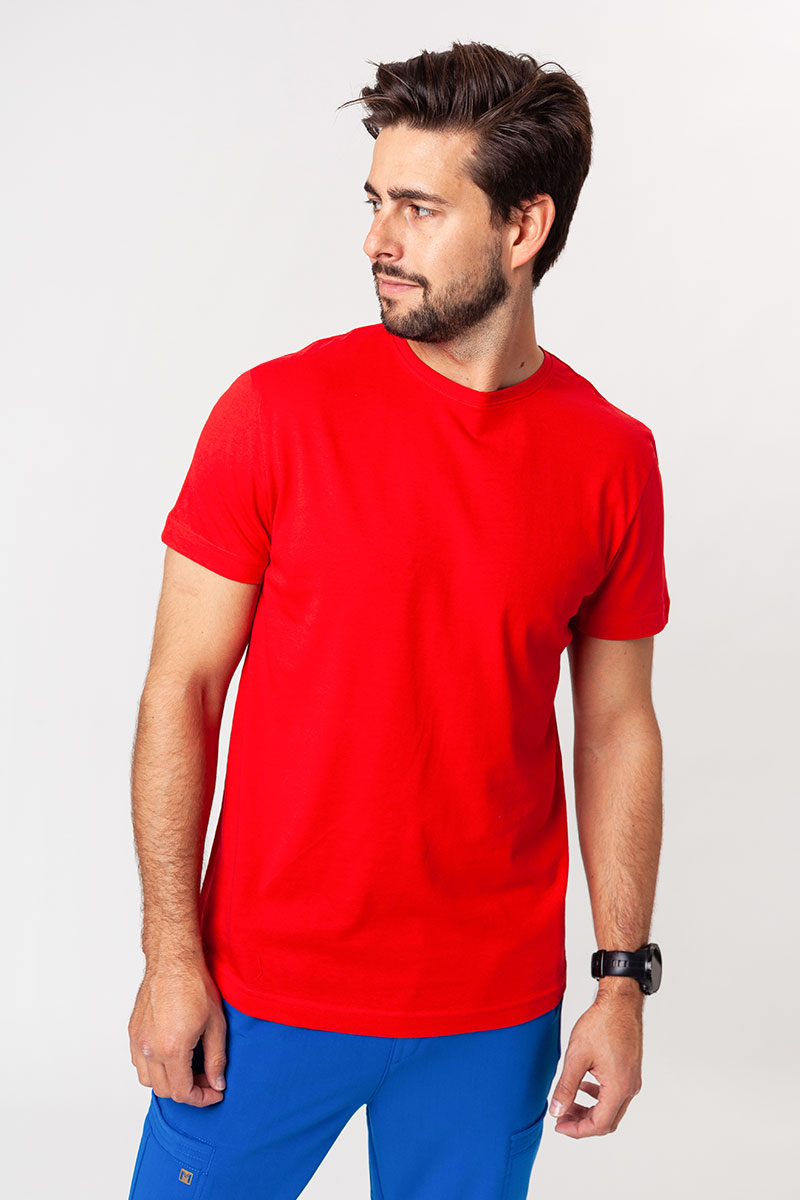 Pánske tričko Malfini Origin (štandard GOTS - organická bavlna) červená-3