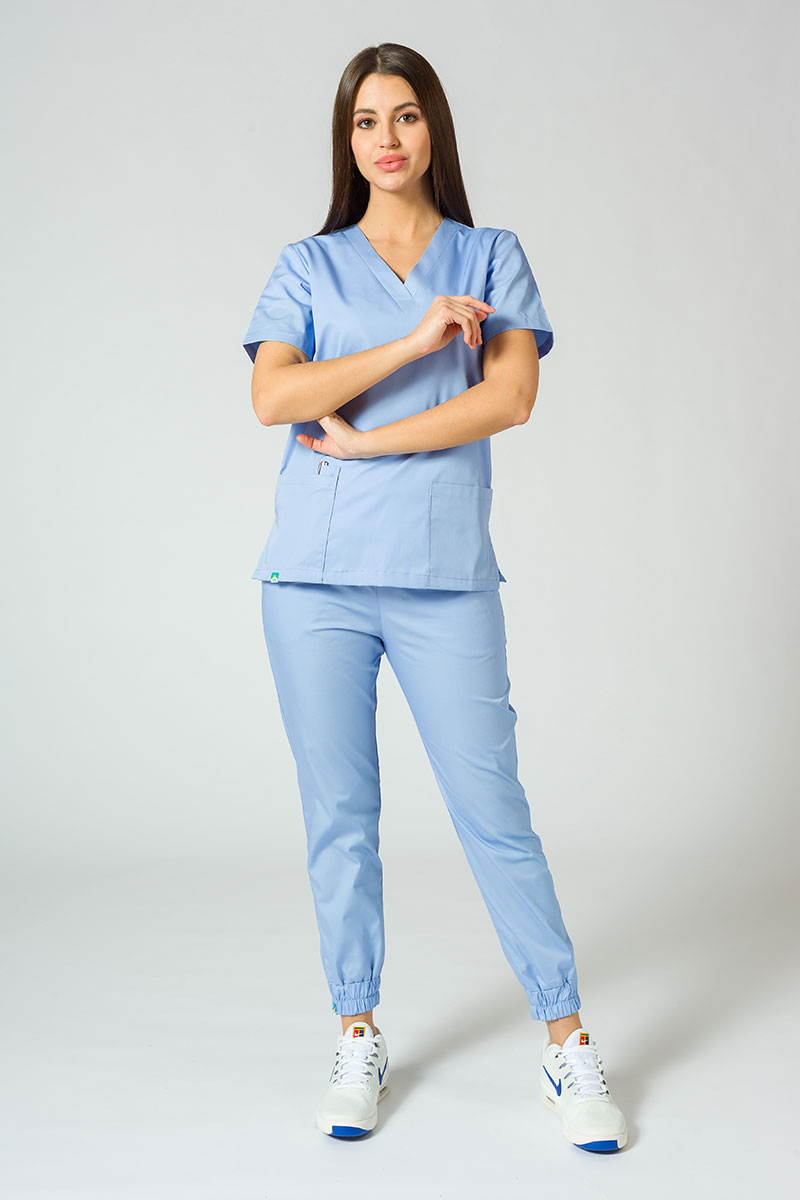 Lekárske nohavice Sunrise Uniforms Easy jogger klasicky modré-3
