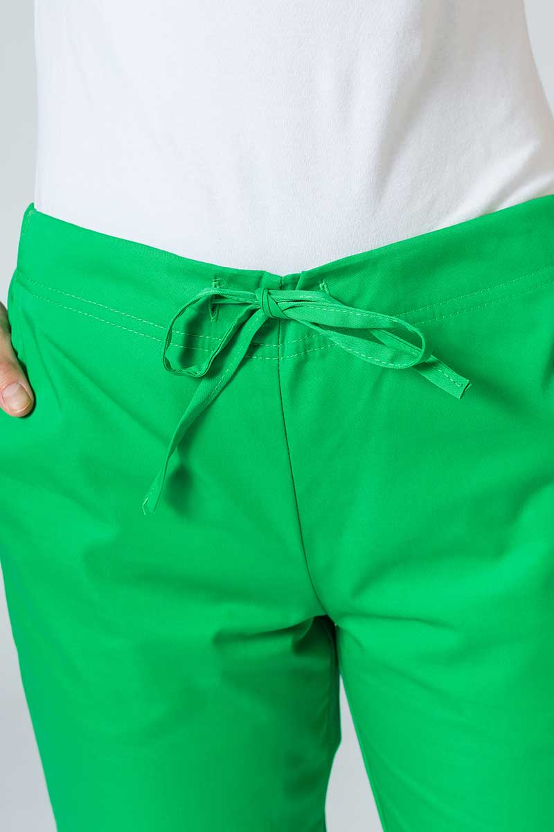 Dámske lekárske nohavice Sunrise Uniforms Basic Regular zelené jablko-5
