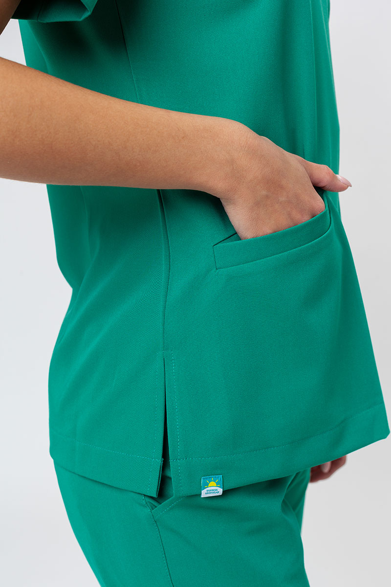 Lekárska blúzka Sunrise Uniforms Premium Joy zelená-3