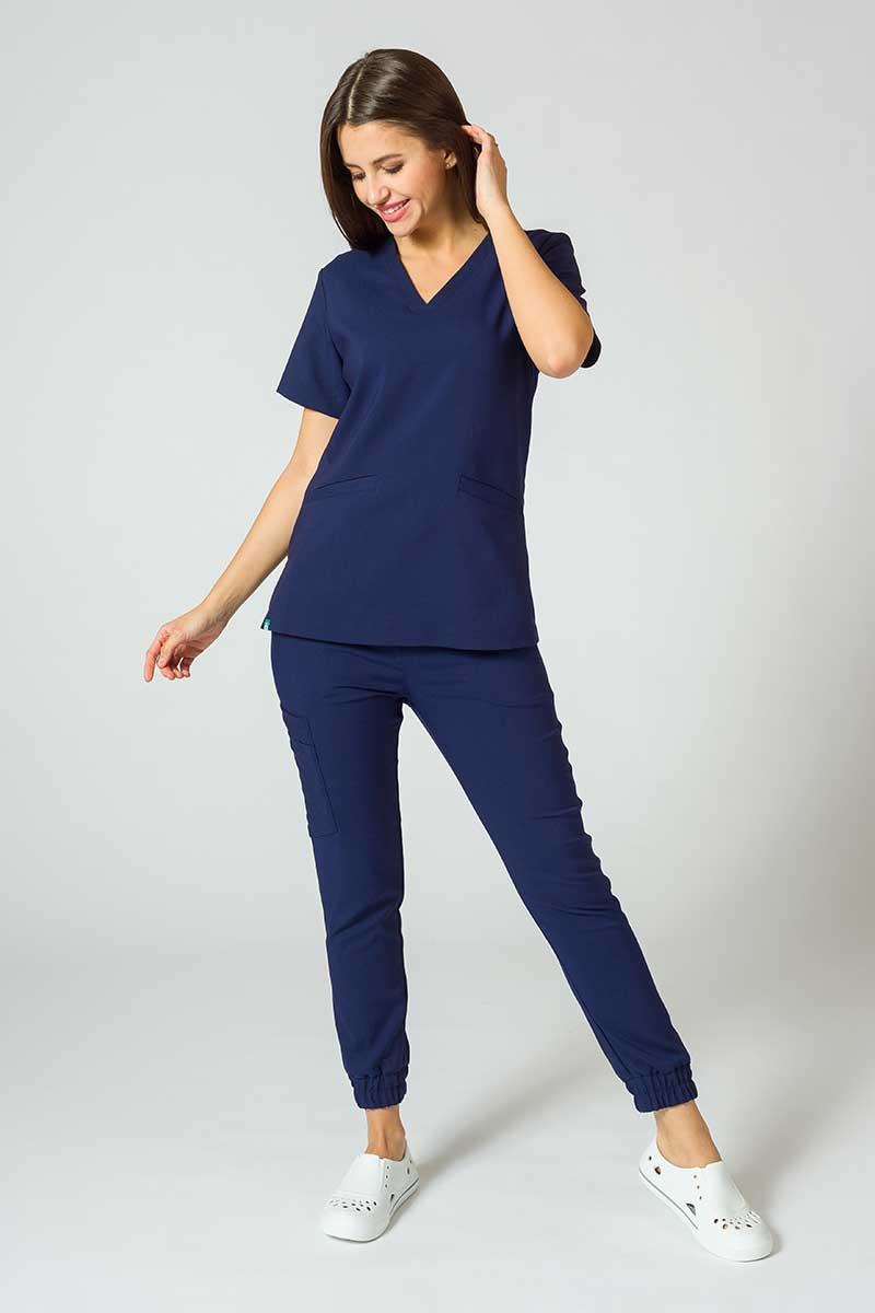 Lekárska blúzka Sunrise Uniforms Premium Joy námornícky modrá-2