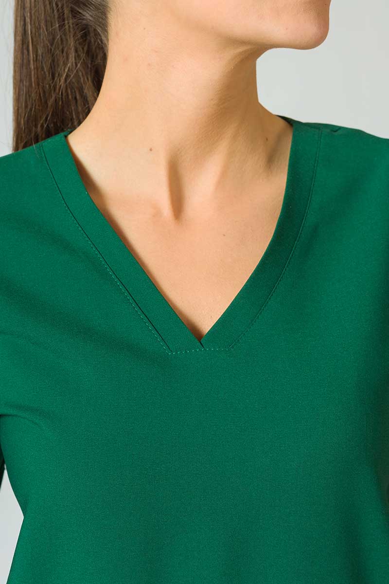 Lekárska blúzka Sunrise Uniforms Premium Joy tmavo zelená-6